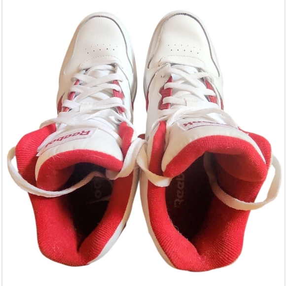 Reebok Royal BB4500 Hi2 Sneakers White Red Men Size 7 Basketball Shoes High Top - Picture 9 of 10